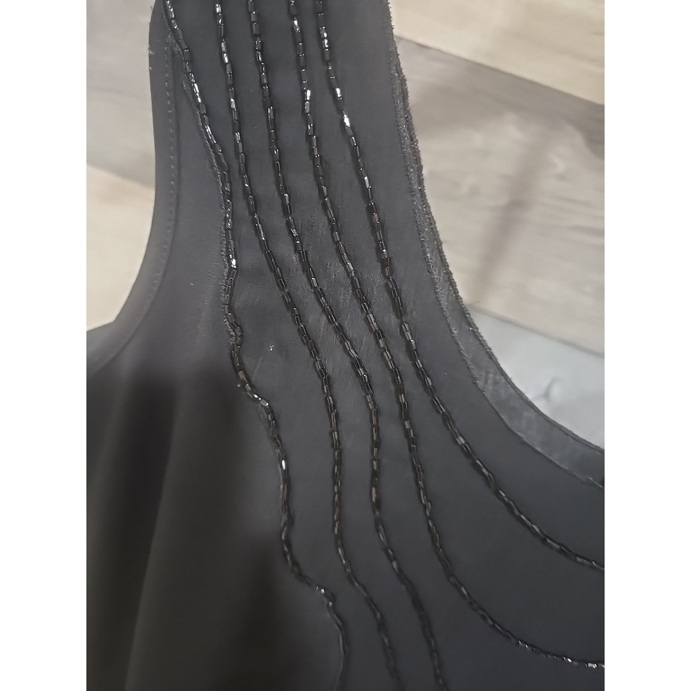 White House Black Market Black Sequence Dressy Sleeveless Tank Top Size Small... - Picture 3 of 7